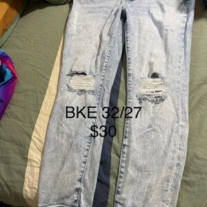 BKE Light Blue Ripped Jeans